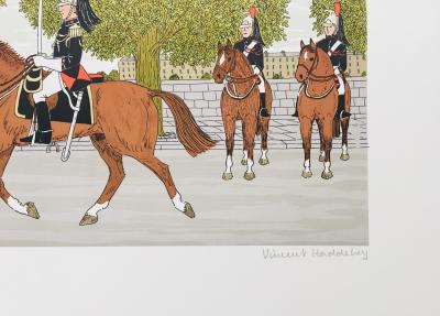 Vincent HADDELSEY - La Garde Républicaine, 1985 - Lithographie originale signée au crayon 2