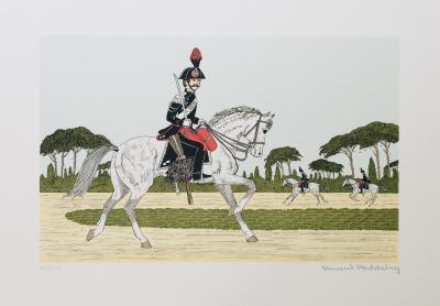 Vincent HADDELSEY - Le carabinier italien 1985 - Lithographie originale signée au crayon 2