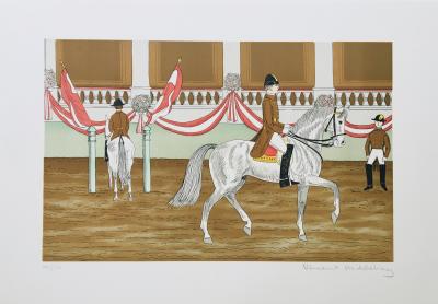 Vincent HADDELSEY - L'école de Vienne, 1985 - Lithographie originale signée au crayon 2