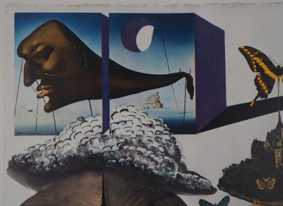 Salvador Dalí: Normandy - Original signed lithograph, SNCF Large Model 2