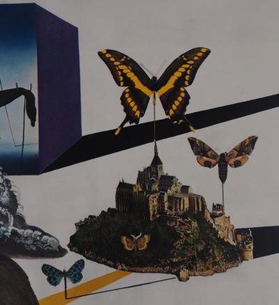 Salvador Dalí: Normandy - Original signed lithograph, SNCF Large Model 2