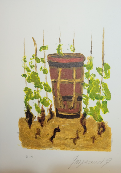 Georges BORGEAUD - Jardin, 1970 - Lithographie originale signée 2