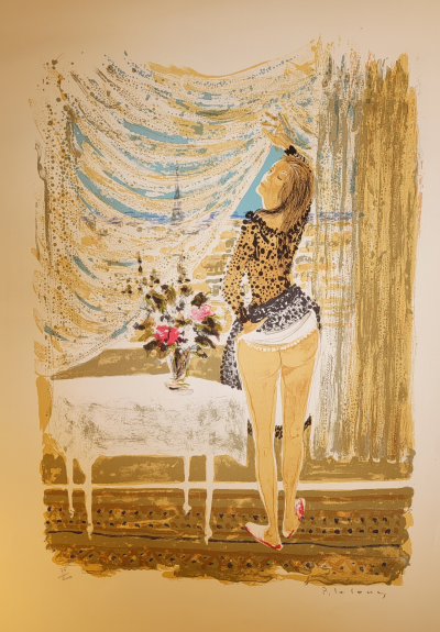 Pierre LELONG - Claudine de Colette, 1960 - Lithographie originale signée 2