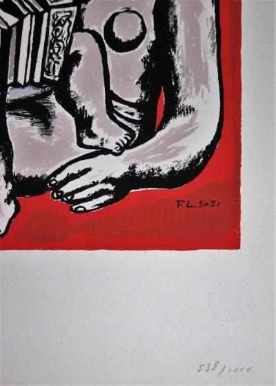 Fernand LEGER (d’après) - Femmes et enfants à l’accordeon, 1954 - Sérigraphie édition limitée 2