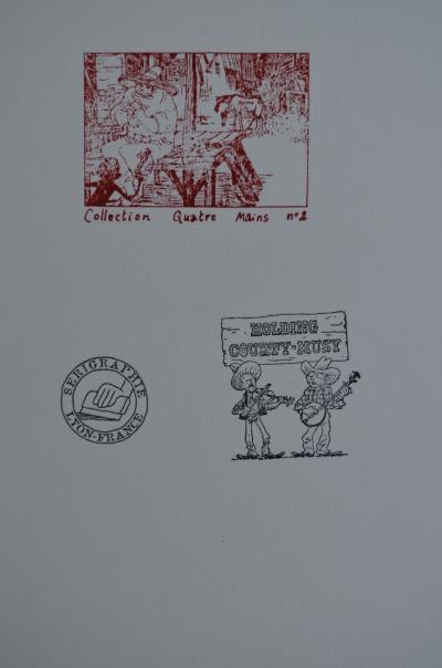 Christophe Gaultier et Cyril Pedrosa - Scène de Western - Sérigraphie Signée - 2010 2