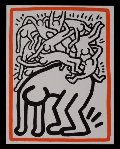 Keith HARING -  Fight Aids Worldwide, 1990 - Original lithograph 2