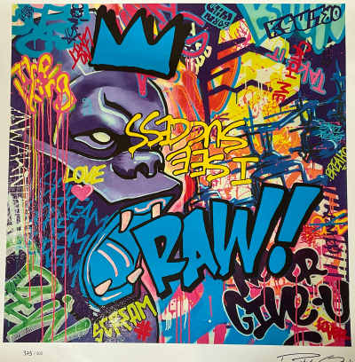 RICHARD ORLINSKI (D’APRÈS) - RAW ! BLUE - Digigraphie 2
