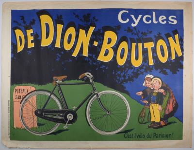 Eugène OGE - Cycles De Dion-Bouton...C'est l'vélo parisien!, circa 1910 - Affiche lithographique originale 2