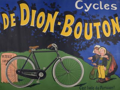 Eugène OGE - Cycles De Dion-Bouton...C'est l'vélo parisien!, circa 1910 - Affiche lithographique originale 2