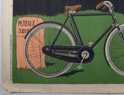 Eugène OGE - Cycles De Dion-Bouton...C'est l'vélo parisien!, circa 1910 - Affiche lithographique originale 2