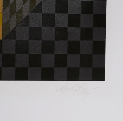 Victor VASARELY - Cube optique, 1970 - Sérigraphie originale signée 2