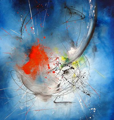 Patrick MARIN - Magnétique 1, 2015 - Huile sur toile signée 2