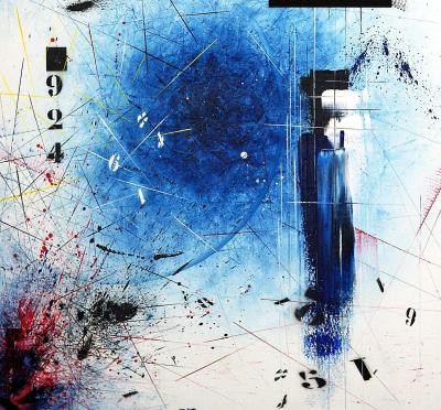 Patrick Marin - 003-7 ON-OFF, 2012 - Huile sur toile signée 2