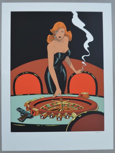 Philippe Berthet - Pin-Up - Las Vegas, 2002  - Sérigraphie signée au crayon 2