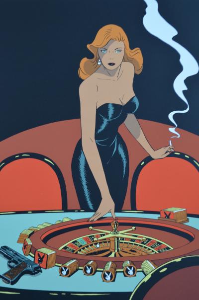 Philippe Berthet - Pin-Up - Las Vegas, 2002  - Sérigraphie signée au crayon 2