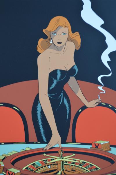 Philippe Berthet - Pin-Up - Las Vegas, 2002  - Sérigraphie signée au crayon 2