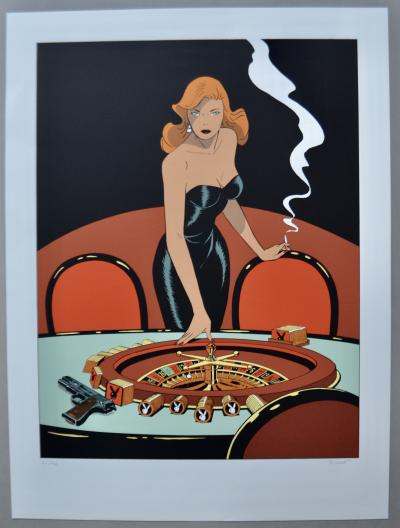 Philippe Berthet - Pin-Up - Las Vegas, 2002  - Sérigraphie signée au crayon 2