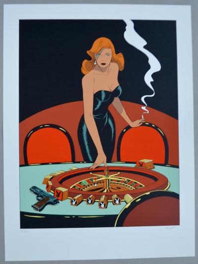 Philippe Berthet - Pin-Up - Las Vegas, 2002  - Sérigraphie signée au crayon 2
