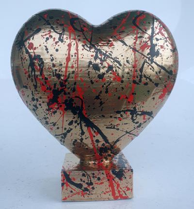 SPACO - Gold  Heart Love, 2021 - Sculpture 2