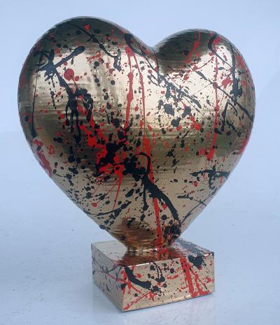 SPACO - Gold  Heart Love, 2021 - Sculpture 2