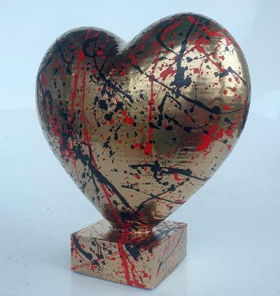 SPACO - Gold  Heart Love, 2021 - Sculpture 2