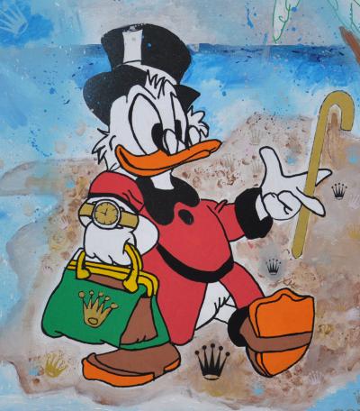 BRIDG’ - Rolex island !, 2021 - Acrylique sur toile signée 2