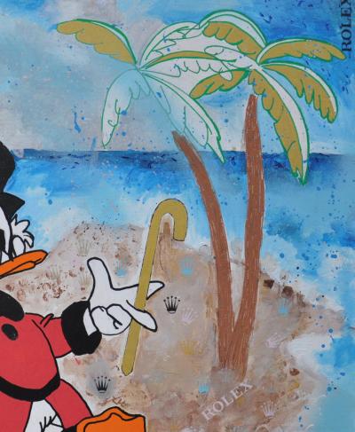 BRIDG’ - Rolex island !, 2021 - Acrylique sur toile signée 2