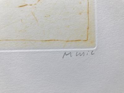 Zoran MUSIC -  Jardins 9, 1976  - Gravure signée au crayon 2