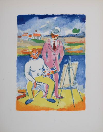 Kees VAN DONGEN -  Au Beau Temps de la Butte, 1949 - Book with a complete set of 20 color lithographs 2