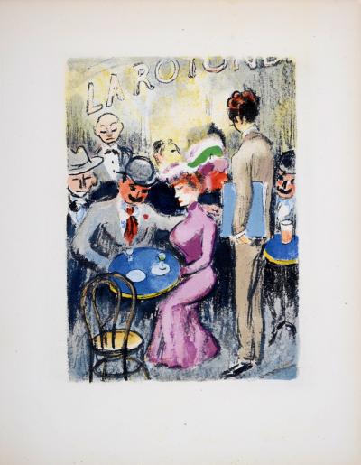 Kees VAN DONGEN -  Au Beau Temps de la Butte, 1949 - Book with a complete set of 20 color lithographs 2