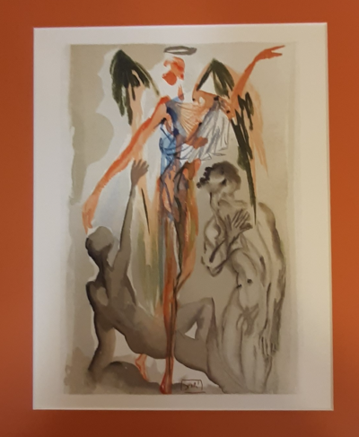 Salvador DALI - La Divine Comédie 16, 1960 - Gravure sur bois signée dans la planche