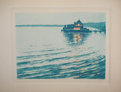 René LIGERON - Rêve d’une petit Venise - Gravure originale signée 2