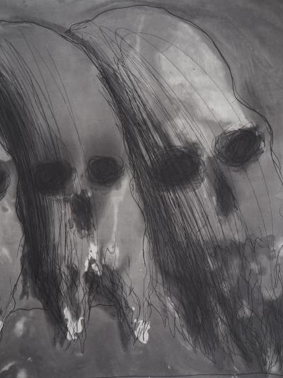 Miquel BARCELO - Vanité au trois crânes, 2005 - Gravure originale 2