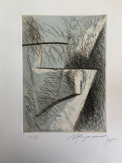 Alberto RAFOLS CASAMADA - Estrats 1, 1985 - Gravure signée au crayon 2