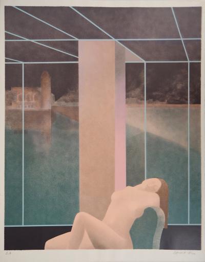 Pierre GARCIA-FONS : Femme endormie - Lithographie originale signée 2