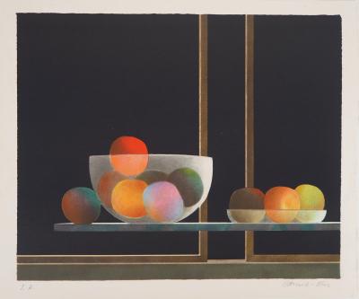 Pierre GARCIA-FONS - Nature morte aux pommes - Lithographie originale signée 2
