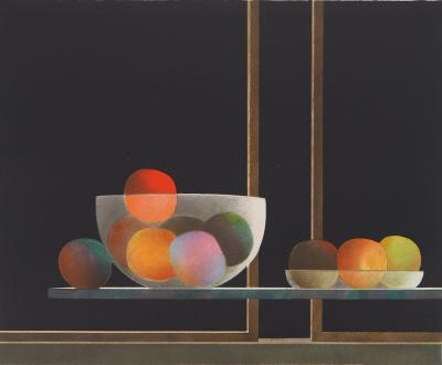 Pierre GARCIA-FONS - Nature morte aux pommes - Lithographie originale signée 2