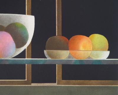 Pierre GARCIA-FONS - Nature morte aux pommes - Lithographie originale signée 2
