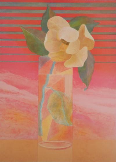 Pierre GARCIA-FONS : Magnolia blanc - Lithographie originale signée et dédicacée 2