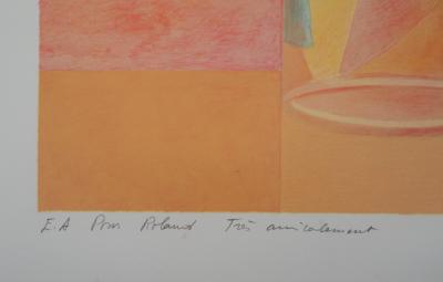 Pierre GARCIA-FONS : Magnolia blanc - Lithographie originale signée et dédicacée 2