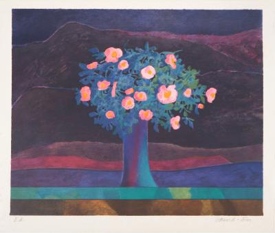 Pierre GARCIA-FONS : Arbre fleuri - Lithographie originale signée 2