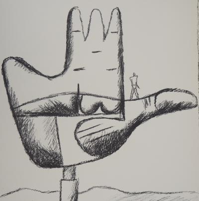 LE CORBUSIER - Chandigarh : La Main ouverte - Lithographie originale, Signée 2