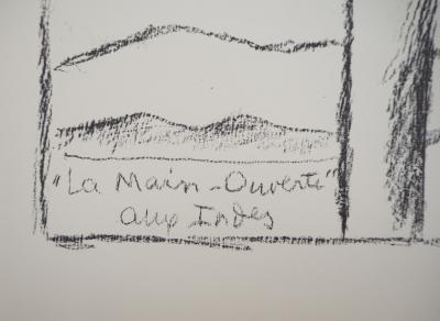 LE CORBUSIER - Chandigarh : La Main ouverte - Lithographie originale, Signée 2