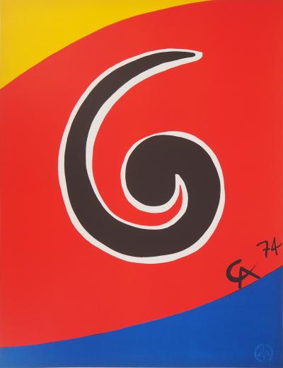 Alexander CALDER : Flying Colors Collection - Spirale, 1974 - Lithographie signée 2