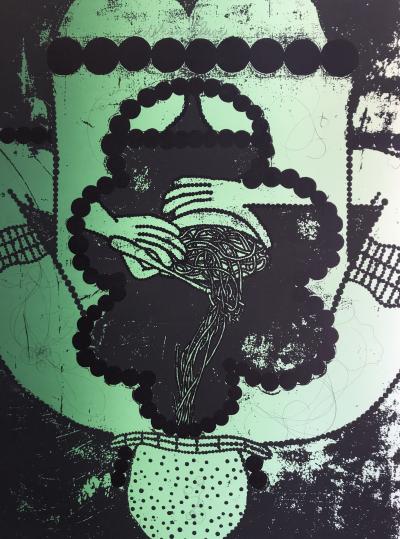 Jiri Georg DOKOUPIL - Mangeur de spaghettis - Lithographie originale signée 2