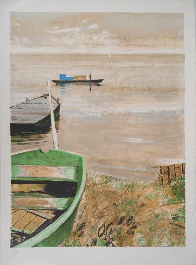René GENIS : Lac calme - Lithographie originale signée 2