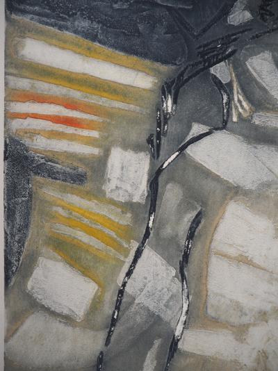 Marcel FIORINI - Femme assise - Gravure originale signée 2
