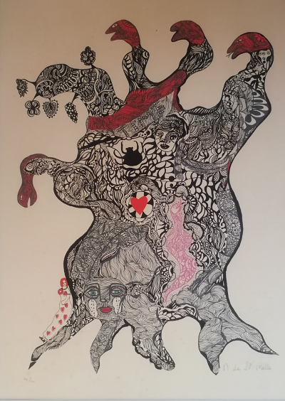 Niki de SAINT PHALLE - Arbre aux serpents, 1970 - Sérigraphie originale signée au crayon 2