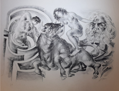 Hans ERNI - Le Taureau, 1970 - Lithographie originale signée au crayon 2