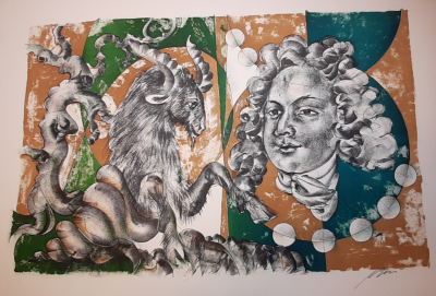 Hans ERNI - Le Capricorne, 1970 - Lithographie originale signée au crayon 2